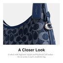 Coach Juliet Shoulder Bag 25 in Signature Denim, LH/Deep Blue Multi - Like New