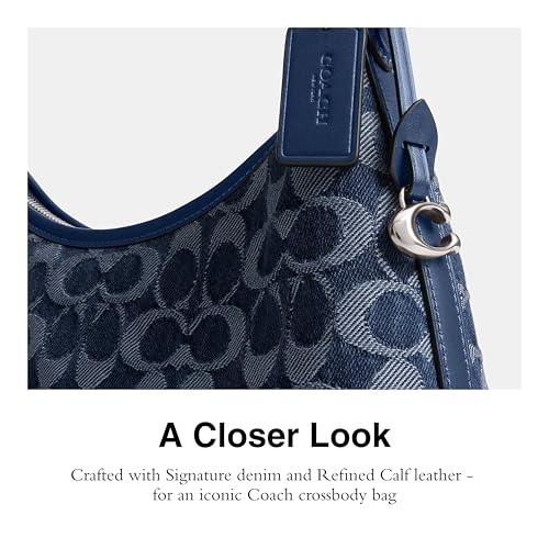 Coach Juliet Shoulder Bag 25 in Signature Denim, LH/Deep Blue Multi - Like New
