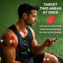 TENS 7000 SPORT RECOVERY MUSCLE STIMULATOR, DUAL-CHANNEL, DT7310 - RED - Like New