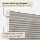 ACHIM HOME FURNISHINGS CORDLESS WINDOW SHADES 33 INCH BY 64 INCH - DOVE GREY - Brand New
