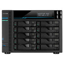 ASUSTOR LOCKERSTOR 10 AS6510T - 10 BAY NAS, 2.1GHZ QUAD-CORE - DARK GRAY - Like New