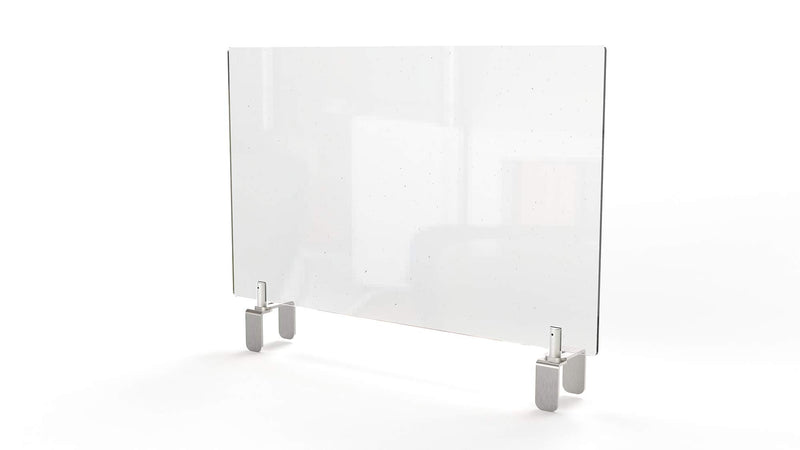 GHENT CLEAR PARTITION EXTENDER WITH ATTACHED CLAMP, 30" x 42", GHEPEC3042A - Brand New