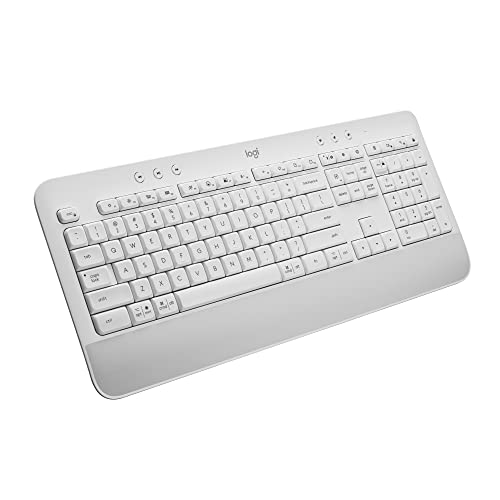 Logitech Signature K650 Comfort Full-Size Wireless Keyboard Wrist REST - WHITE - Like New