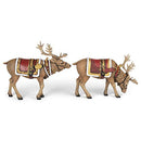 B08CF2V7FJ Christmas Majestic Reindeers Polyresin Antlers Blanket 133562 - New - Brand New