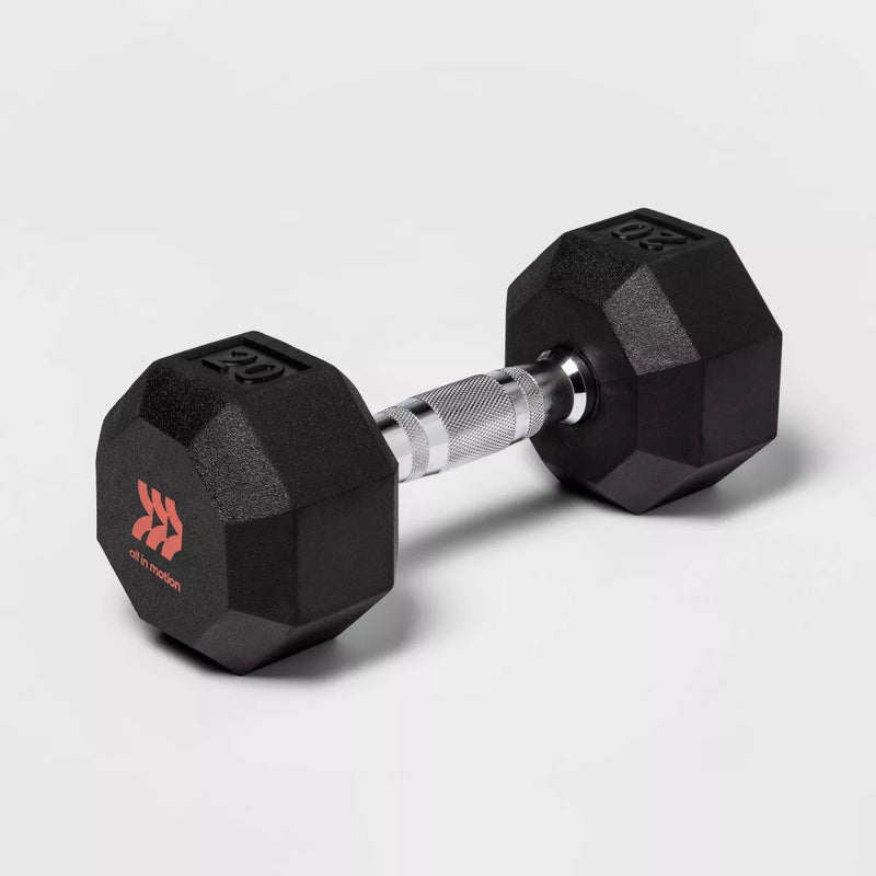 ALL IN MOTION™ HEX DUMBBELL - 20LBS - BLACK - Like New