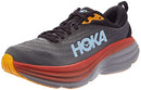 11232020 HOKA BONDI 8 RUNNING SHOE MENS ANTHRACITECASTLEROCK SIZE 8 - Like New