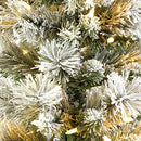 NATIONAL TREE COMPANY 4.5-FT. LED SNOWY METHOW PENCIL ARTIFICAL CHRISTMAS TREE - Like New