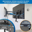 Mount-It! Fireplace TV Mount Spring Assists Fits 40-70" - Black - Like New