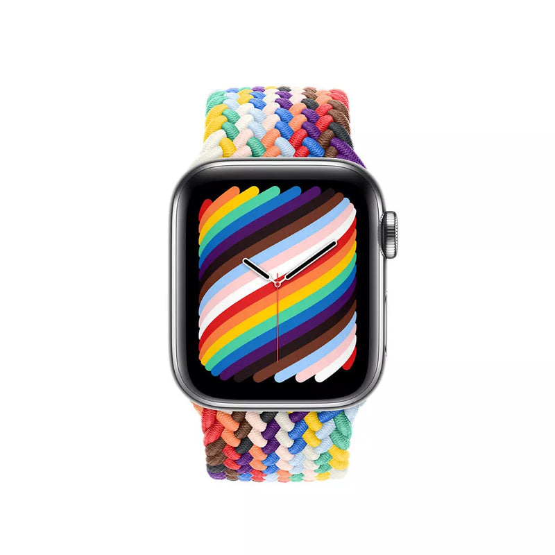 APPLE WATCH BRAIDED SOLO LOOP 44MM MJXG3AM/A - SIZE 10 - PRIDE EDITION - Brand New
