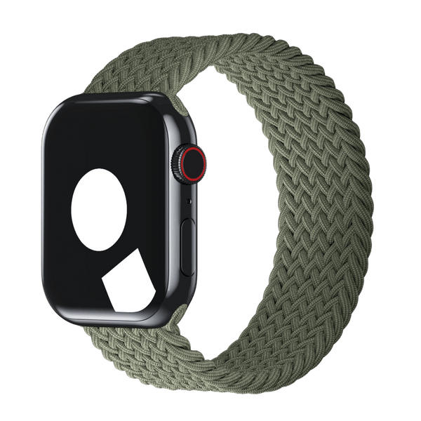 APPLE WATCH 44MM BRAIDED SOLO LOOP - SIZE 8 - IVERNESS GREEN - Like New