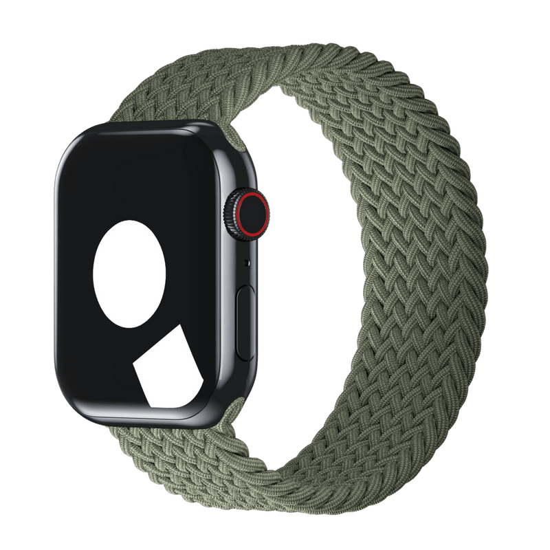 APPLE WATCH 44MM BRAIDED SOLO LOOP - SIZE 8 - IVERNESS GREEN - Like New