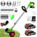 LUFPCTKL ELECTRIC WEED WACKER CORDLESS WEED TRIMMER BATTERY OPERATED - GREEN - Like New