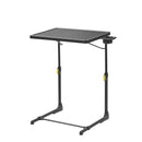 Living and More Tray Folding Table, Folding Table with Cup Holder - Black - Like New