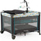 PAMO BABE PORTABLE CRIB FOR , PORTABLE PLAYPEN WITH DETACHABLE BASSINET - BLUE - Like New