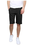 G/MSCS-800BK GALAXY BY HARVIC MEN'S 5-POCKET CHINO SHORTS SIZE 36 BLACK - NEW - Brand New