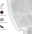 SIMPLE ELEGANCE 6-PACK PLUSH BATH TOWEL SET (27X52 INCH) - WHITE - Like New