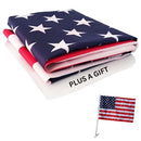 American Flags Outside 3x5 Comes With Car Flag Waving Flag B0C62HGCRX - NEW - Brand New