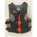 STEARNS LIFE VEST COAST GUARD APPROVED - SIZE: MEN S/M - BLACK/NEON ORANGE - Like New