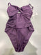 CUPSHE ONE PIECE BATHING SUIT - SIZE: WOMEN M - DARK PURPLE - Like New