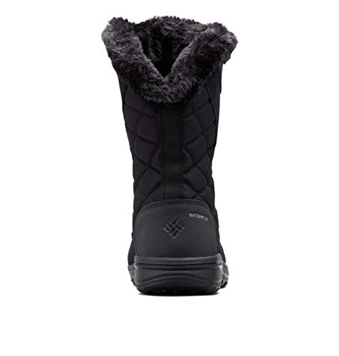 COLUMBIA WOMEN'S ICE MAIDEN II SNOW BOOT WOMEN 11 BLACK/COLUMBIA GREY - Like New