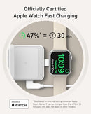 ANKER MAGGO 3 IN 1 IPHONE 17 CHARGING STATION MAGSAFE-COMPATIBLE - WHITE - Like New