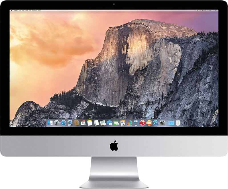Apple iMac AIO 27" 5120 x 2880 i5-4590 3.3 Ghz 8GB 1TB HDD Radeon M290 - SILVER - Like New
