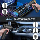 BSRCO CAR VACUUM PORTABLE CORDLESS HANDHELD VACUUM CORDLESS 15KPA BLACK/GOLD - Like New