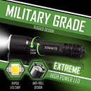 ECOGEAR FX TK2000 TACTICAL FLASHLIGHT KIT 2000 LUMENS MAX, 3 MODES - BLACK - Like New