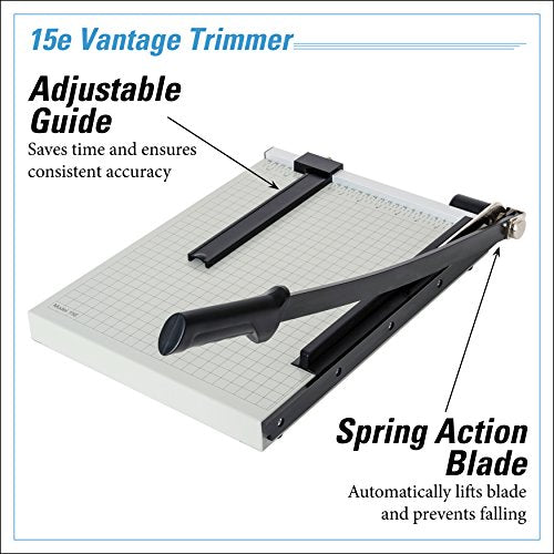 DAHLE 15E VANTAGE PAPER TRIMMER 15" CUT LENGTH 15 SHEET AUTOMATIC CLAMP - Like New