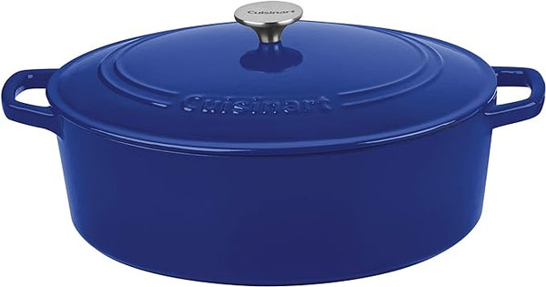 Cuisinart Cast Iron, Cobalt 7 Quart CI770-33CB - COBALT BLUE - Scratch & Dent