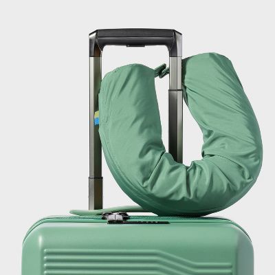 OPEN STORY PACKING CUBE WITH NECK PILLOW - GREEN - Like New