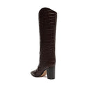 SCHUTZ Women's Maryana Block Boots, Dark Chocolate, Size 8.5 - Brand New