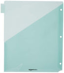 AMAZON BASICS TAB DIVIDERS FOR 3 RING BINDER TWO POCKET LETTER SIZE 24 COUNT - Brand New