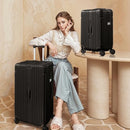 KRUTE CARRY ON LUGGAGE PC+ABS SUITCASES WITH DOUBLE SPINNER WHEELS 20 - BLACK - Like New