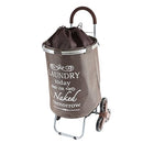 DBEST PRODUCTS STAIR CLIMBER LAUNDRY TROLLEY DOLLY - BROWN - Like New