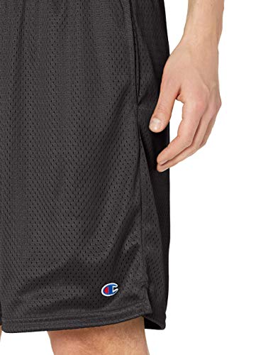 CHAMPION MEN'S 9" MESH SHORT SIZE: MEN S - BLACK - Brand New