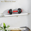 LOVE-KANKEI WHITE LONG FLOATING SHELVES FOR WALL 24 INCH SET OF 4 - WHITE - Like New