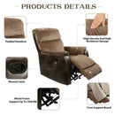BED BATH & BEYOND TACKSPACE MANUAL RECLINER CHAIR - BROWN - Like New