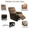 BED BATH & BEYOND TACKSPACE MANUAL RECLINER CHAIR - BROWN - Like New