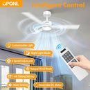 OPONL CEILING FAN WITH LIGHT 52INCH LOW PROFILE REMOTE CONTROL - WHITE - Like New