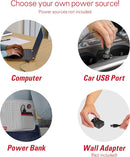 SUNBEAM GoHeaT USB Powered Heating Pad 2142962 - Gray - Like New