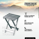 TRAVEL CHAIR TRAVELCHAIR SIDE CANYON MULTI-USE TABLE FOR CAMPING 2689 - SILVER - Like New