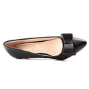 Sorliva Women Classic Bowknot Slip On Pumps Closed Pointed Toe Size: 40 - Black - Like New