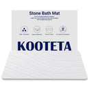 KOOTETA STONE BATH MAT DIATOMACEOUS EARTH SHOWER MAT NON-SLIP SBM-BL-W - WHITE - Like New