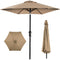 Best Choice Products 10ft Outdoor Steel Polyester Patio Umbrella - Tan - Like New