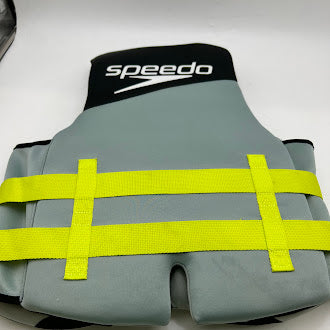 SPEEDO ADULT LIFE VEST - SIZE: M/L - BLACK/LIME - Like New
