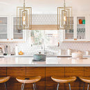 KSANA Pendant Soft Gold Lighted Chandeliers, Adjustable Framework W12 xH20.4 - Brand New