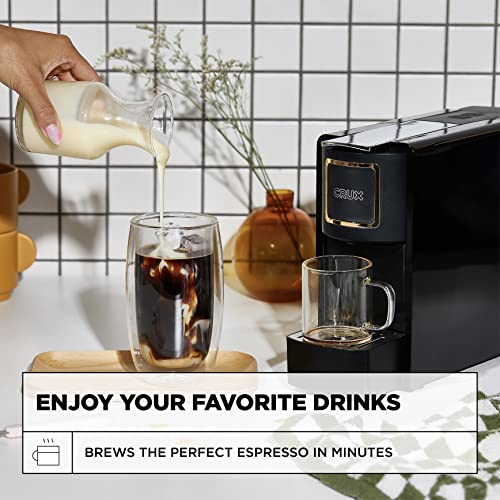 CM7036A-UL CRUX ESPRESSO MACHINE NESPRESSO PODS - BLACK/COPPER - Like New