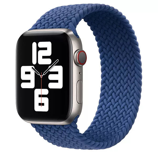 APPLE WATCH BRAIDED SOLO LOOP 40MM - SIZE 2 - ATLANTIC BLUE - Like New
