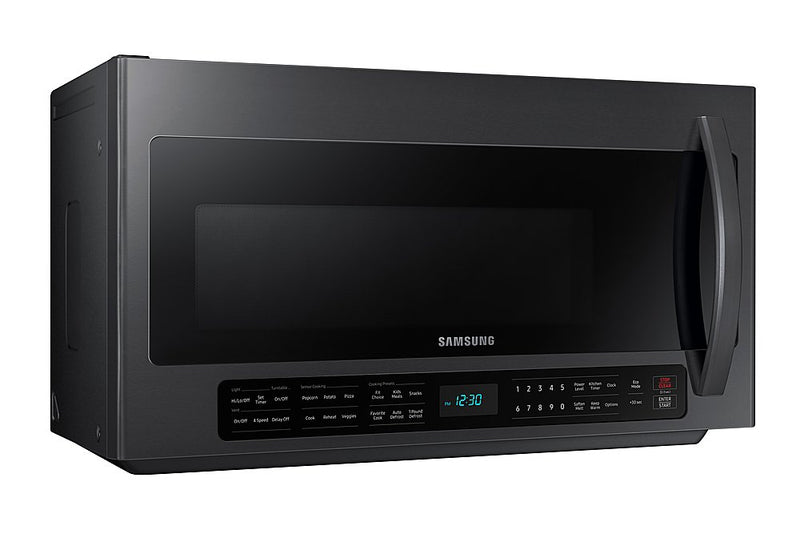 Samsung 2.1 Cu. Ft. Over the Range Microwave - Black Stainless Steel Like New